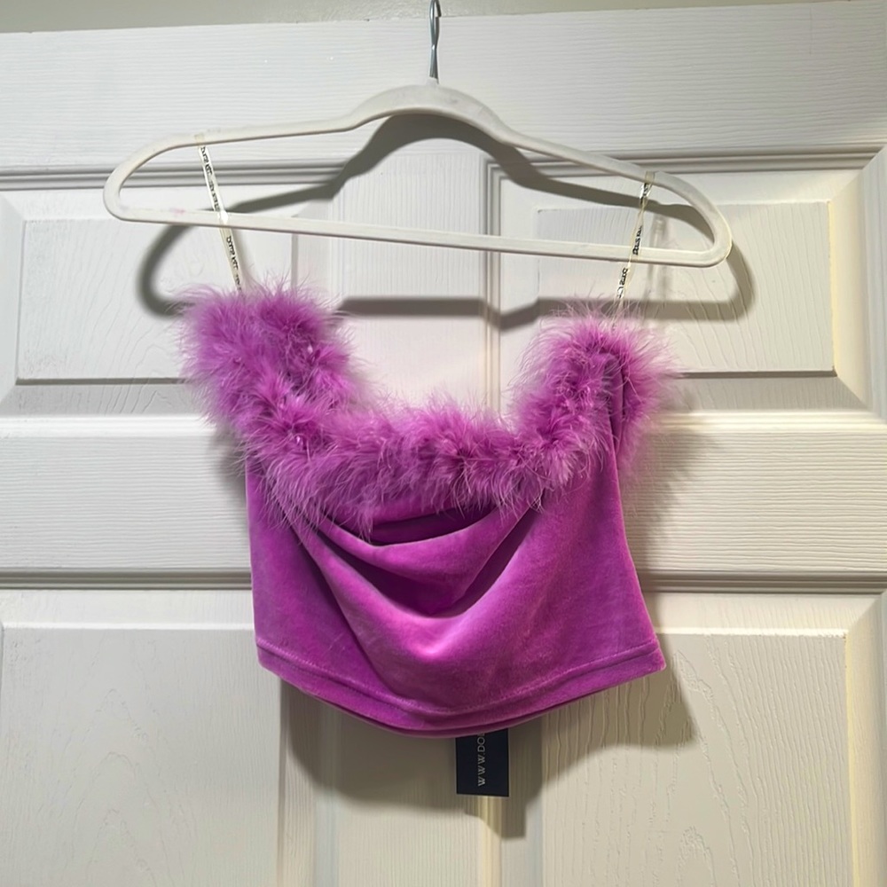 Feather tube top